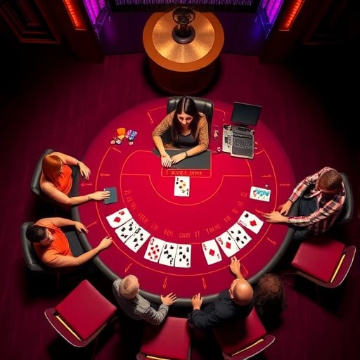 Ilustrasi bermain slot online dan live casino di atm88, platform kasino digital Indonesia