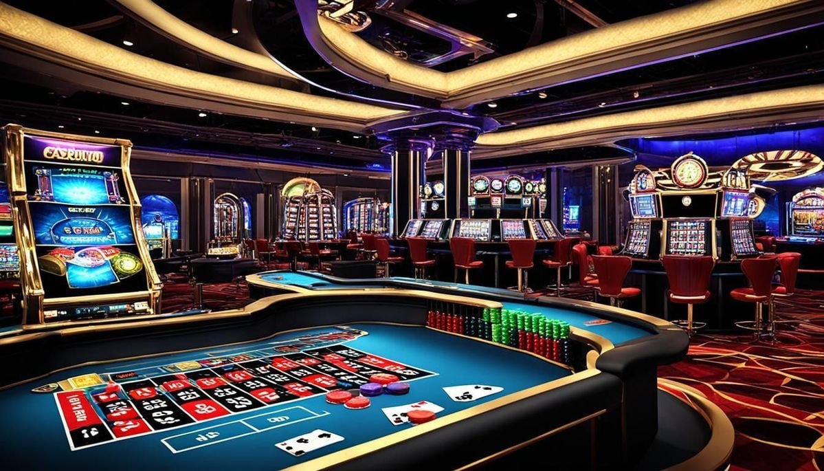 Ilustrasi pengguna pasang taruhan sports dan live casino di atm88 Indonesia